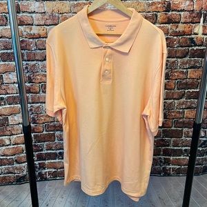 Croft & Barrow men’s peach short sleeve performance polo shirt XL